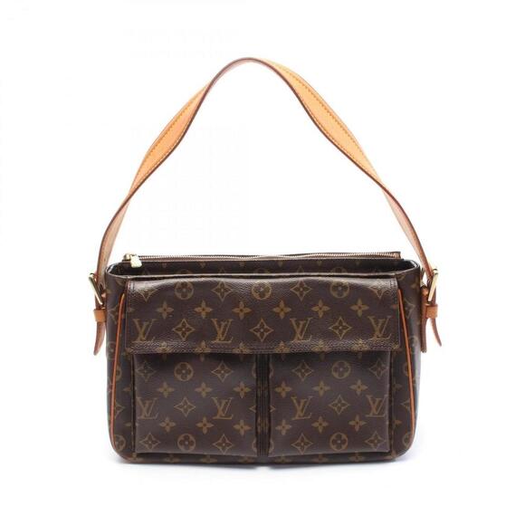 LOUIS VUITTON Brown Monogram Leather Shoulder Bag - Picture 1 of 11